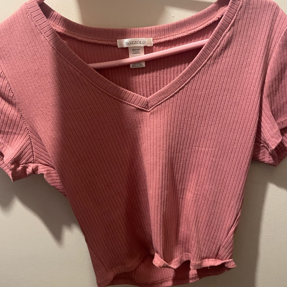 Pink crop top